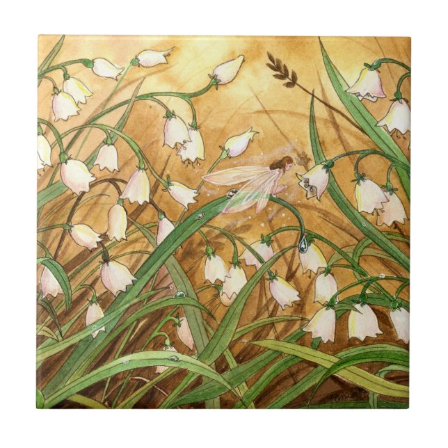 Carreau En Céramique "Lilly tuile de vallée" (Devant)