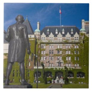 Carreau En Céramique L'impératrice hôtel et la statue du capitaine Ja