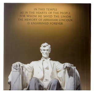 CARREAU EN CÉRAMIQUE LINCOLN MEMORIAL