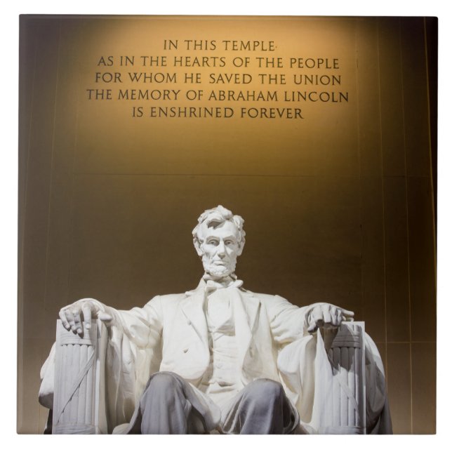 CARREAU EN CÉRAMIQUE LINCOLN MEMORIAL (Devant)