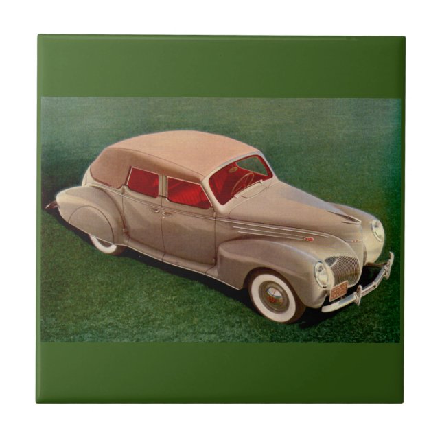 Carreau En Céramique Lincoln Zephyr 1939 (Devant)