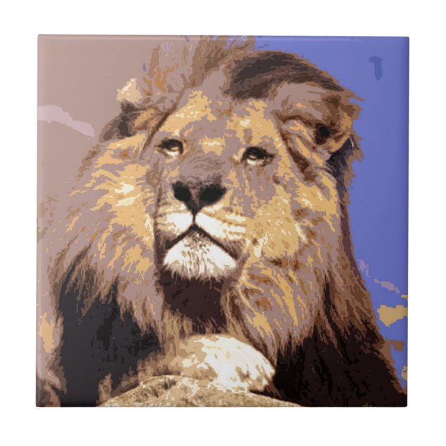Carreau En Céramique Lion (Devant)