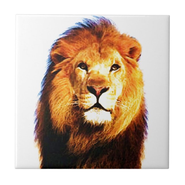 Carreau En Céramique Lion (Devant)