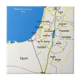Carreau En Céramique L'Israël map.JPG