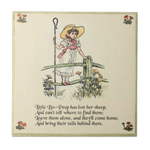 Carreau En Céramique Little Bo Peep Nursery Rhyme