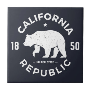 Carreau En Céramique Logo de la Californie le Golden State