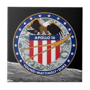 Carreau En Céramique Logo du patch de mission NASA Apollo 16