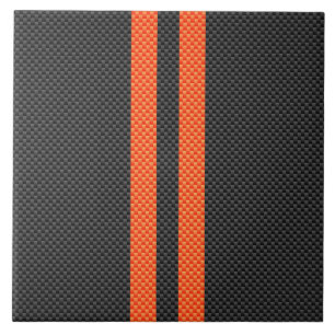 Carreau En Céramique L'orange vibrante sportive barre le style de fibre