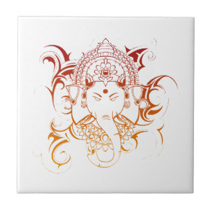 Carreau En Céramique Lord Ganesha India Yoga Meditation spirituelle