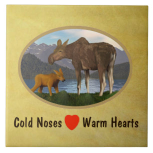 Carreau En Céramique L'orignal dans le pré