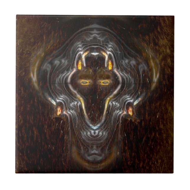 Carreau En Céramique Loup solitaire (Devant)