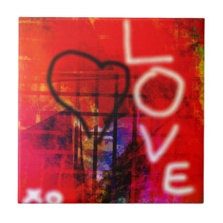 Carreau En Céramique Love graffiti