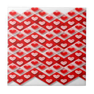 Carreau En Céramique Love Heart Motif