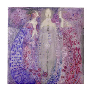 Carreau En Céramique MacDonald Art Nouveau Les Trois Parfums