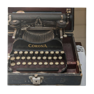 Carreau En Céramique Machine à écrire vintage