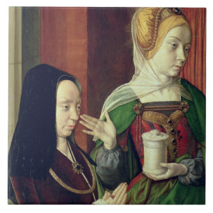 Carreau En Céramique Madeleine de la Bourgogne s'est présentée par St