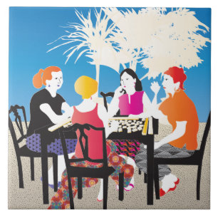 Carreau En Céramique Mah Jongg Alfresco2