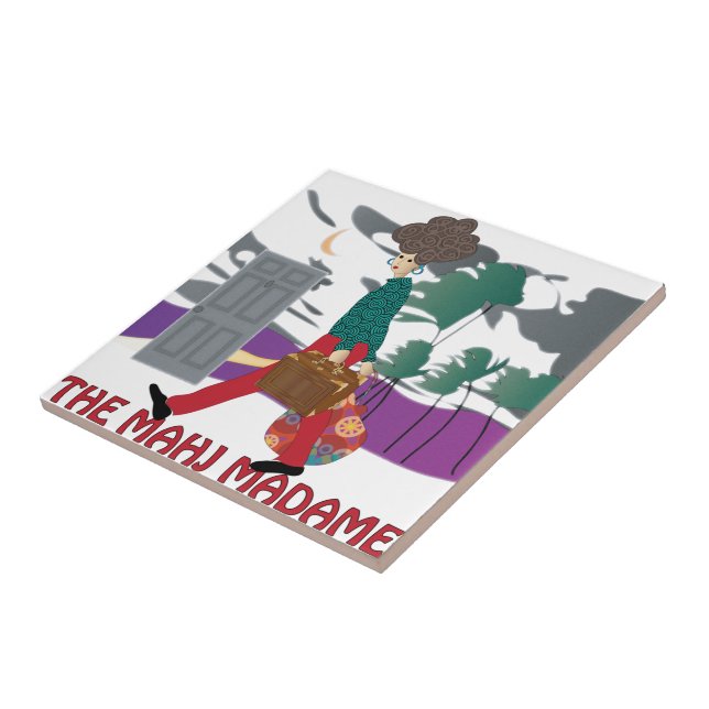 Carreau En Céramique Mah Jongg Le Mahj Madame Tile (Côté)