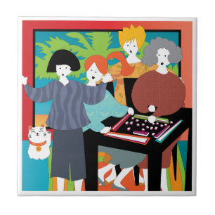 Carreau En Céramique Mah Jongg Winner Tile