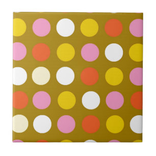 Carreau En Céramique Maison et entreprise, pois de couleur vive.