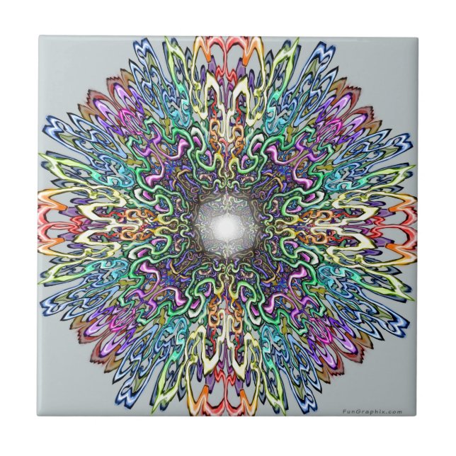 Carreau En Céramique Mandala (Devant)