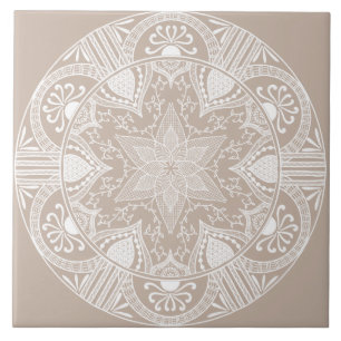 Carreau En Céramique Mandala de laine