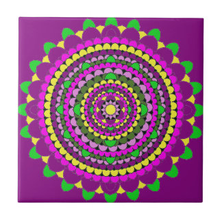Carreau En Céramique Mandala de pétale