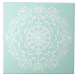 Carreau En Céramique Mandala en verre de mer