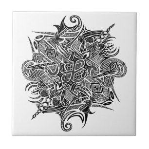 Carreau En Céramique Mandala   personnalisable