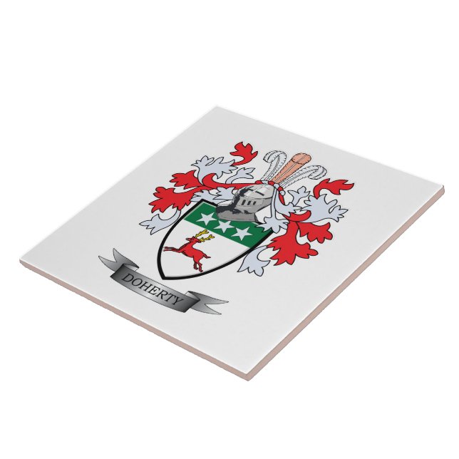Carreau En Céramique Manteau de Doherty des bras (Côté)