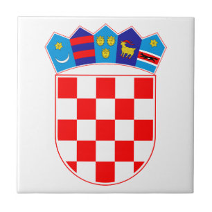 Carreau En Céramique Manteau de la Croatie des bras