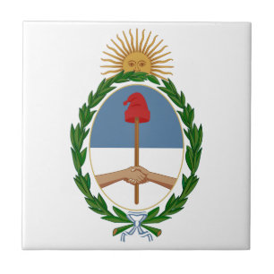 Carreau En Céramique Manteau de l'Argentine des bras