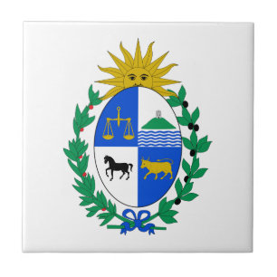Carreau En Céramique Manteau de l'Uruguay des bras