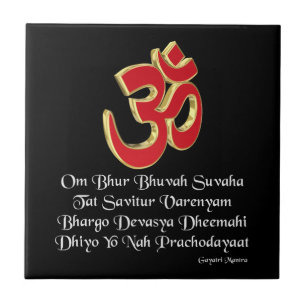 Carreau En Céramique Mantra de Gayatri