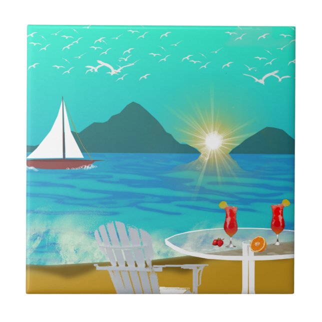 Carreau En Céramique Margaritaville (Devant)