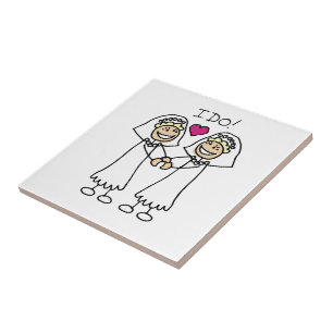 Carreau En Céramique Mariée Mariage lesbienne