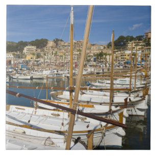 Carreau En Céramique Marina, Port de Soller, côte ouest, Majorque,