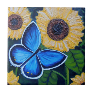 Carreau En Céramique Mariposa Azul