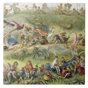 Carreau En Céramique Mars triomphal du l'Elf-Roi, illustration de