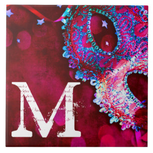 Carreau En Céramique Masquerade Masque Masque Masque Hall Monogramme Di