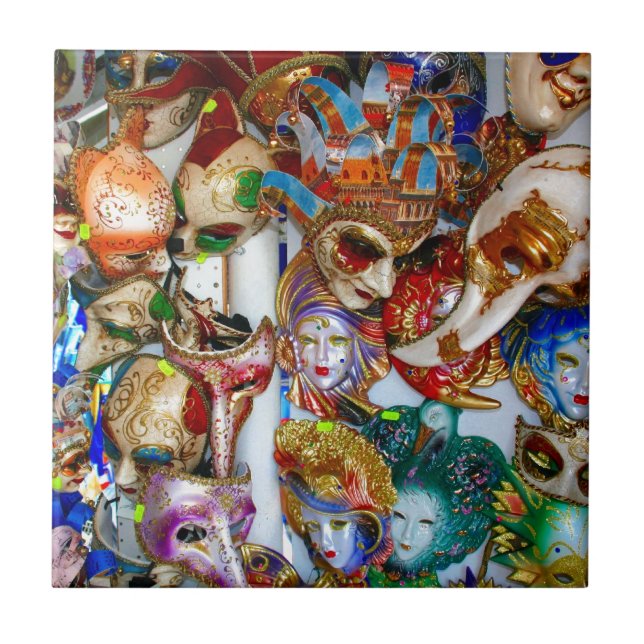 Carreau En Céramique Masques de Venise (Devant)