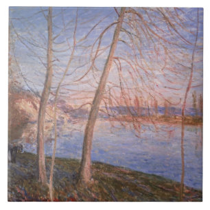 Carreau En Céramique Matin d'hiver d'Alfred Sisley