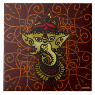 Carreau En Céramique Mehndi Ganesha