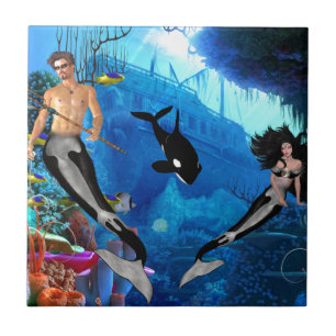 Carreau En Céramique Meilleur vendeur Mermaid Mermaid