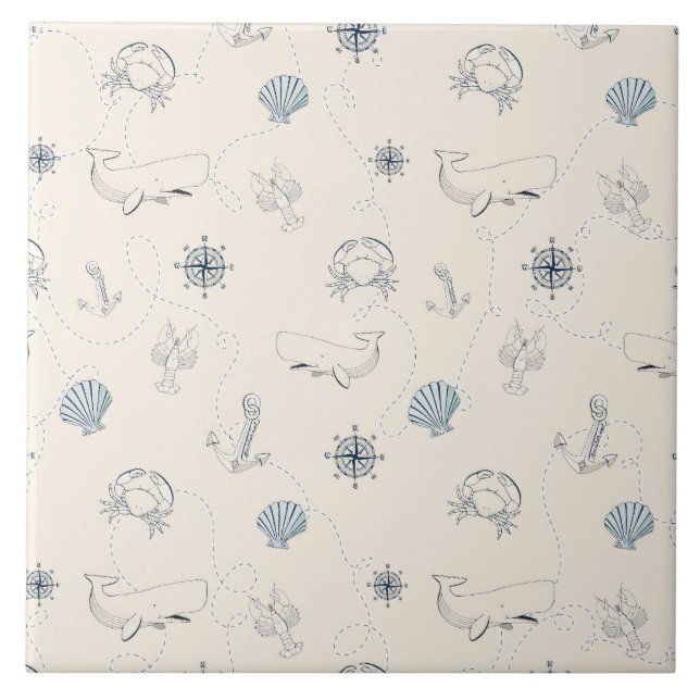 Carreau En Céramique Mer marine (Devant)