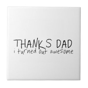 Carreau En Céramique Merci papa... Fête des pères cadeau