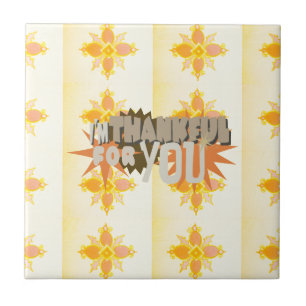 Carreau En Céramique Merci pour vous avec amour Compassion & Gratitude