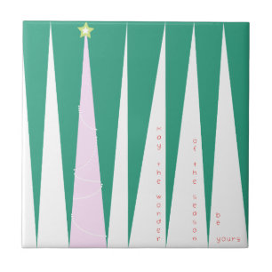 Carreau En Céramique Merveilleuse de la saison Arbre de Noël