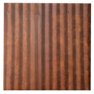 CARREAU EN CÉRAMIQUE MÉTAL ROUILLÉ