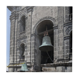 Carreau En Céramique Mexique, Mexico City, Zocalo. Les tours à carillon